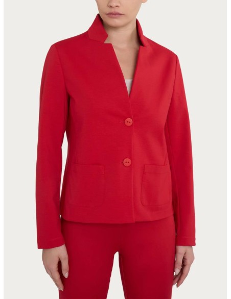Giacca Ragno Donna – Blazer Corto con Revers Alzato in Compact Light  