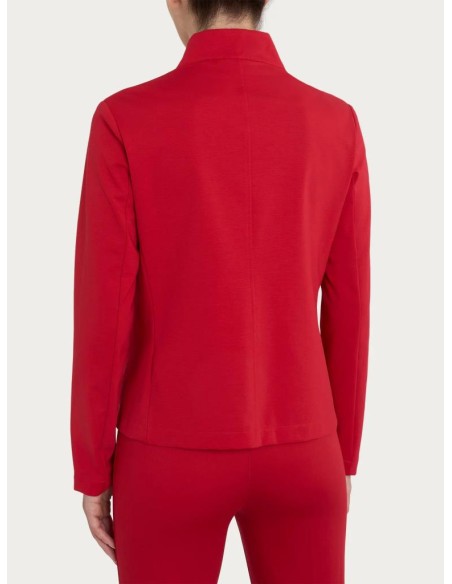Giacca Ragno Donna – Blazer Corto con Revers Alzato in Compact Light  
