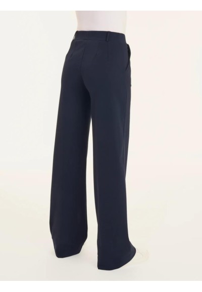 Pantalone Ampio Ragno Donna – Gamba Larga e Vita Elasticizzata in Comp