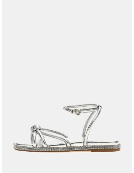 GUESS Sandalo Slone in Vera Pelle Laminata – Eleganza e Brillantezza p
