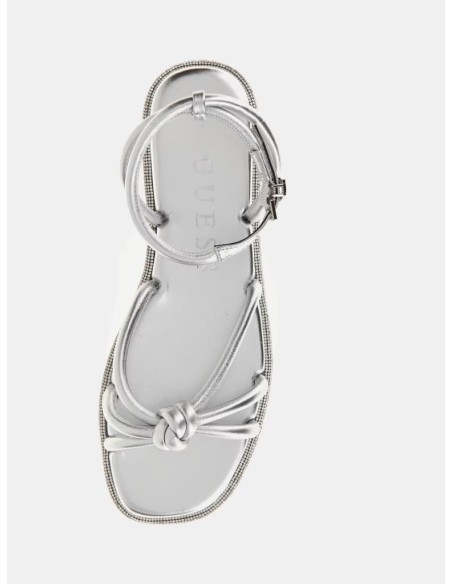 GUESS Sandalo Slone in Vera Pelle Laminata – Eleganza e Brillantezza p