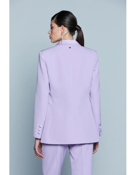 Relish Giacca Damburite – Eleganza con Revers e Inserti in Raso  | Mar