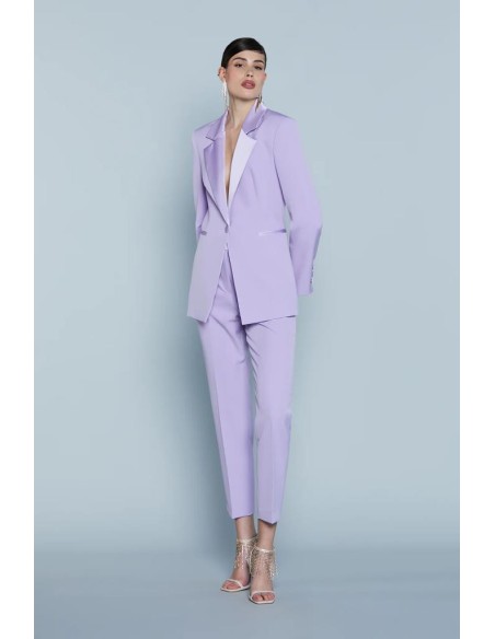 Relish Giacca Damburite – Eleganza con Revers e Inserti in Raso  | Mar