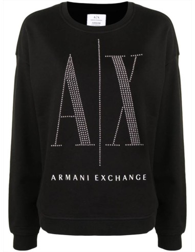 Felpa con Applicazioni Armani Exchange da Donna con Borchie e Logo  |