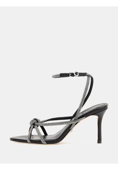 Sandalo Guess Merlot con Strass e Nodo Frontale – Tacco 8,5 cm  | Mari