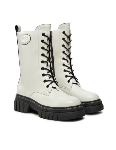 Guess Stivaletto Anfibio Donna Anita in Vera Pelle con Patch Logo  | M