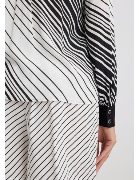 Liu Jo – Camicia Donna in Crêpe de Chine con Maniche a Palloncino  | M