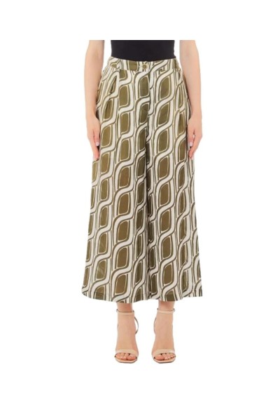 Liu Jo – Pantaloni Palazzo Donna in Ramiè con Vita Elastica  | Mariade