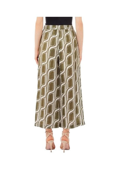 Liu Jo – Pantaloni Palazzo Donna in Ramiè con Vita Elastica  | Mariade