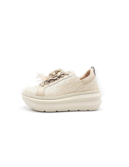 Lorenzo Mari – Sneakers New Veronica in Rafia e Pelle  | Mariadesole.i