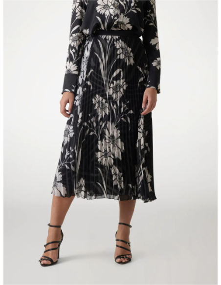 Guess Marciano – Gonna Midi a Pieghe con Stampa Floreale  | Mariadesol