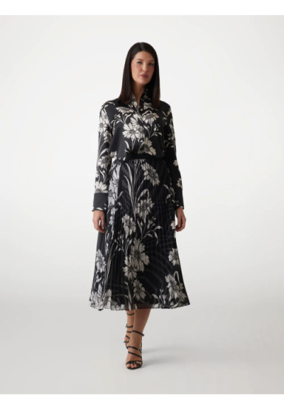 Guess Marciano – Gonna Midi a Pieghe con Stampa Floreale  | Mariadesol