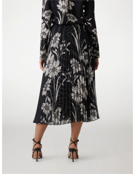 Guess Marciano – Gonna Midi a Pieghe con Stampa Floreale  | Mariadesol