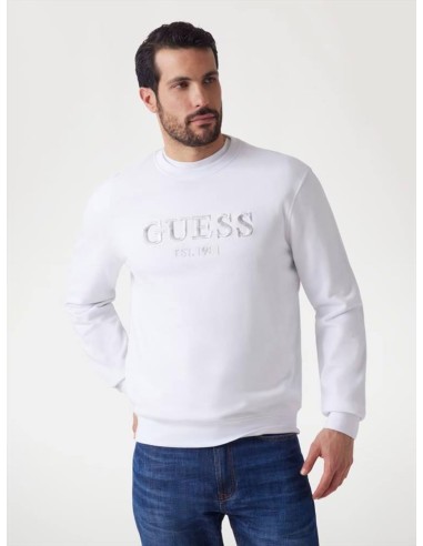 Guess – Felpa Uomo con Logo Ricamato  | Mariadesole.it