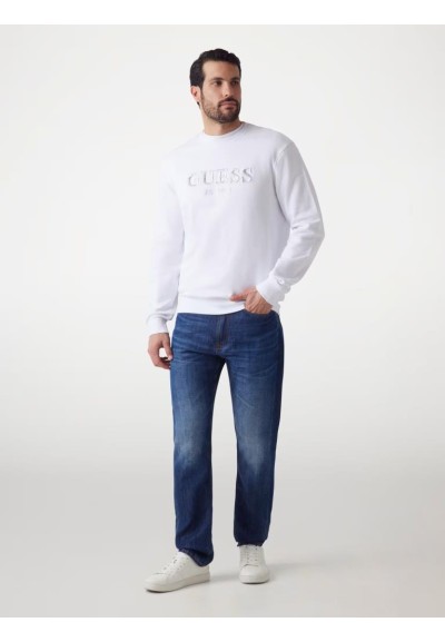 Guess – Felpa Uomo con Logo Ricamato  | Mariadesole.it