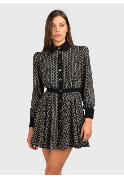 Guess Marciano Mini Abito Donna con Stampa Monogramma  | Mariadesole.i