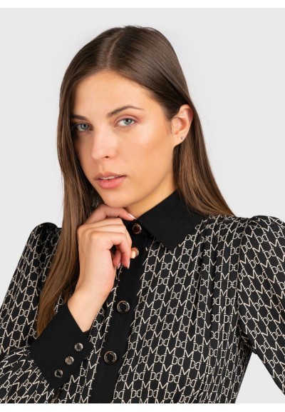 Guess Marciano Mini Abito Donna con Stampa Monogramma  | Mariadesole.i