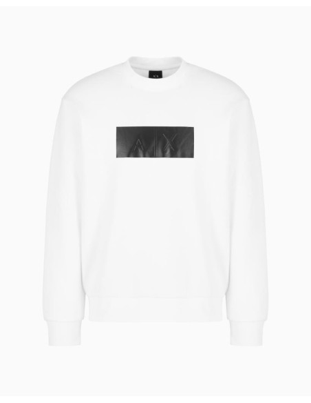 Felpa Girocollo Uomo Armani Exchange – Stampa Logo in Vinile  | Mariad