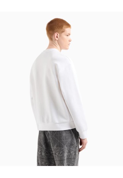 Felpa Girocollo Uomo Armani Exchange – Stampa Logo in Vinile  | Mariad