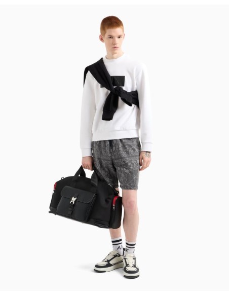 Felpa Girocollo Uomo Armani Exchange – Stampa Logo in Vinile  | Mariad