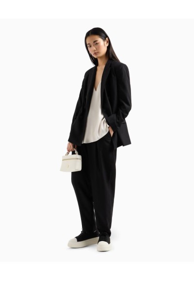 Top Donna Armani Exchange in Tessuto Satinato Matte – Eleganza Discret