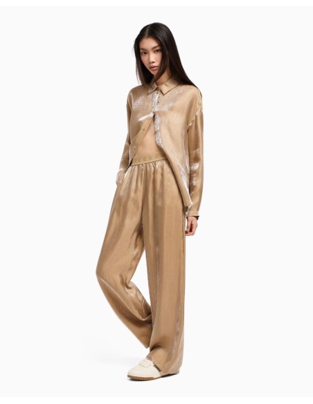 Armani Exchange Pantaloni Donna Casual in Viscosa – Comfort Chic per O