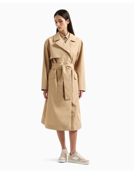 Armani Exchange Trench Donna – Eleganza Intramontabile in Poliestere

