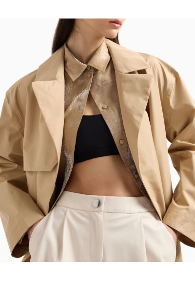 Armani Exchange Trench Donna – Eleganza Intramontabile in Poliestere

