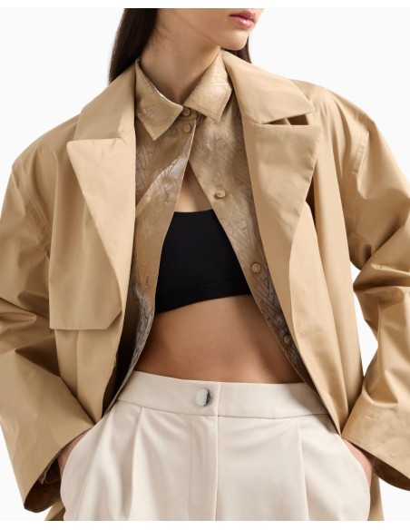 Armani Exchange Trench Donna – Eleganza Intramontabile in Poliestere

