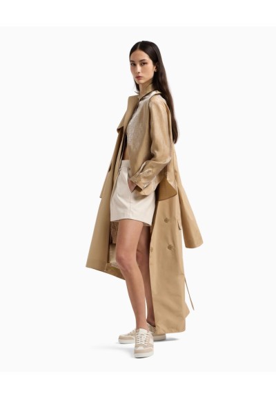 Armani Exchange Trench Donna – Eleganza Intramontabile in Poliestere

