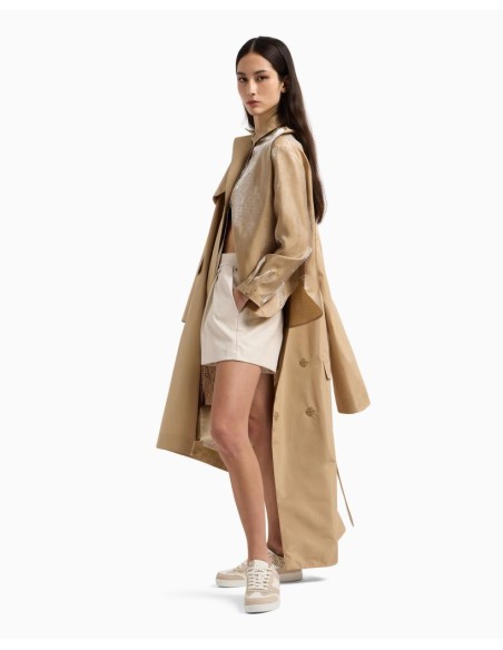 Armani Exchange Trench Donna – Eleganza Intramontabile in Poliestere

