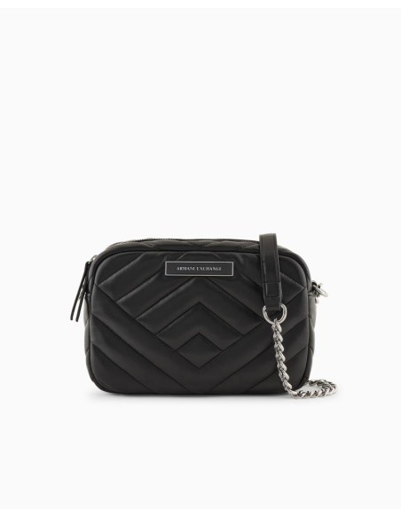 Borsa a Tracolla Matelassè con Tracolla in Catena Armani Exchange Donn