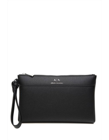 Armani Exchange Pochette Donna Wave Pouch in Poliuretano Martellato Sl