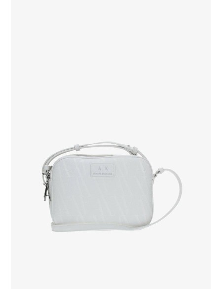 Armani Exchange Borsa Donna a Tracolla in Poliuretano con Logo Monogra