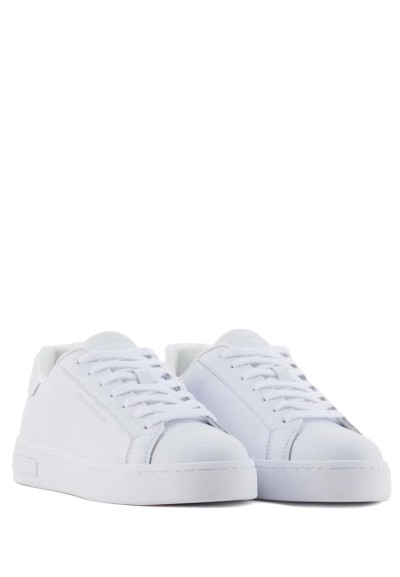 Sneakers Uomo in Pelle Bianca – Armani Exchange con Logo e Dettagli Ur