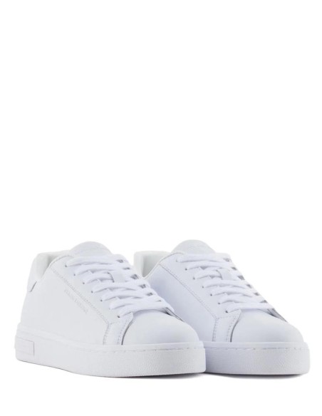 Sneakers Uomo in Pelle Bianca – Armani Exchange con Logo e Dettagli Ur