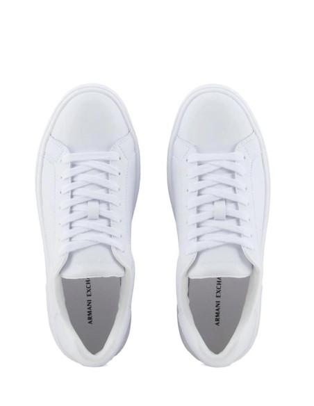 Sneakers Uomo in Pelle Bianca – Armani Exchange con Logo e Dettagli Ur
