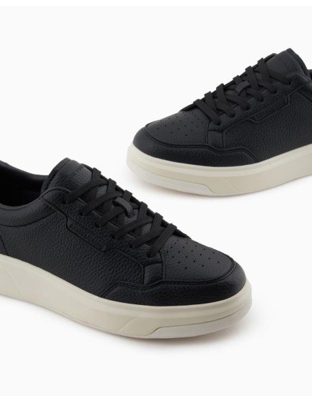 Sneakers Uomo Basic in Ecopelle con Impunture – Armani Exchange Design