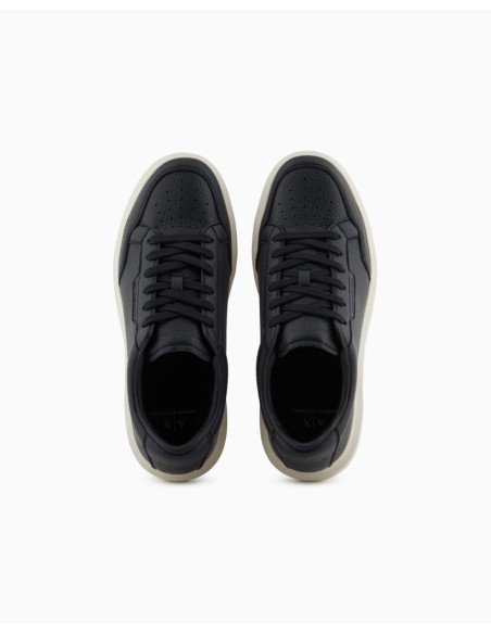 Sneakers Uomo Basic in Ecopelle con Impunture – Armani Exchange Design