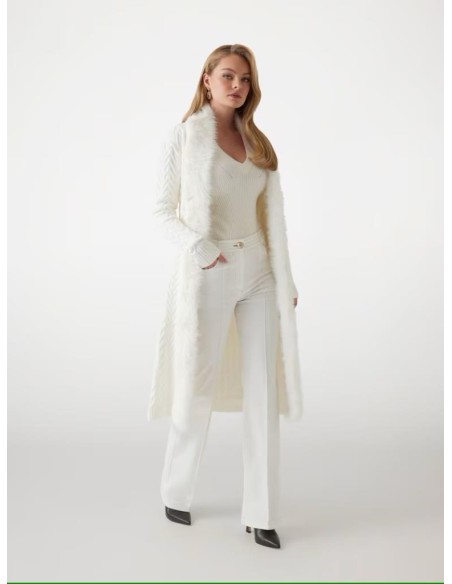 Guess Marciano Cardigan Lungo in Pelliccia Sintetica Donna  | Mariades