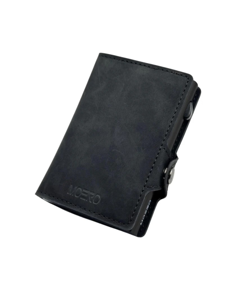 Portafoglio Moero Vintage Zip in PU Soft Touch – Portacarte 4.0, RFID,