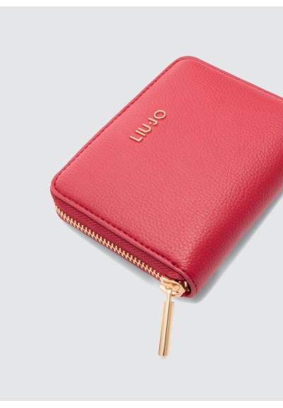 Portafoglio Zip Around Liu Jo da Donna in PU Bottalato – Logo in Metal