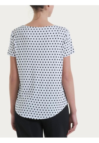 Maglietta Ragno da Donna a Pois – Manica Corta in Viscosa Summer Elast