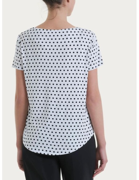 Maglietta Ragno da Donna a Pois – Manica Corta in Viscosa Summer Elast