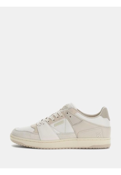 Sneaker uomo Guess Sava Low in misto pelle con dettagli scamosciati  |