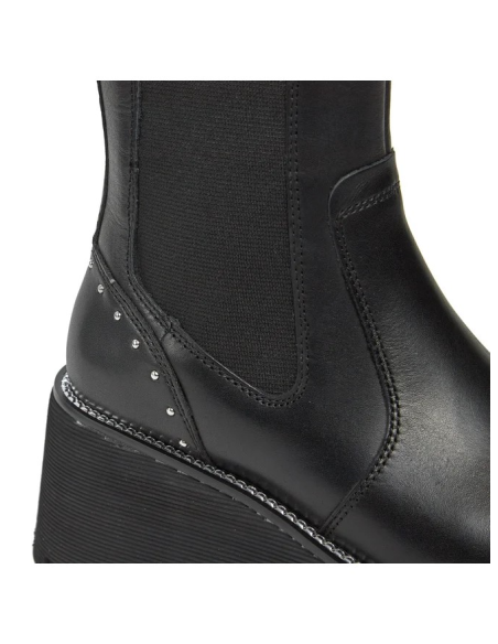 Stivaletti donna Liu Jo in pelle fiore con borchie decorative  | Maria