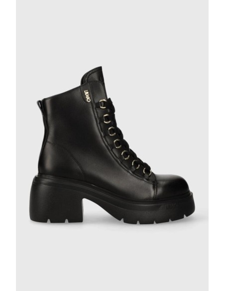 Stivaletti bassi donna Liu Jo Carrie in pelle con plateau 7 cm  | Mari