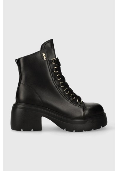 Stivaletti bassi donna Liu Jo Carrie in pelle con plateau 7 cm  | Mari