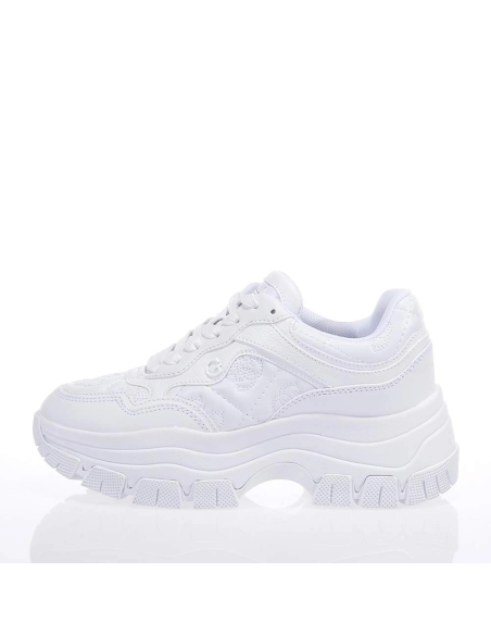 Sneakers bianche donna Guess Brecky 4 con maxi platform  | Mariadesole