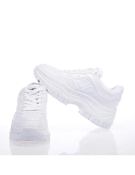 Sneakers bianche donna Guess Brecky 4 con maxi platform  | Mariadesole